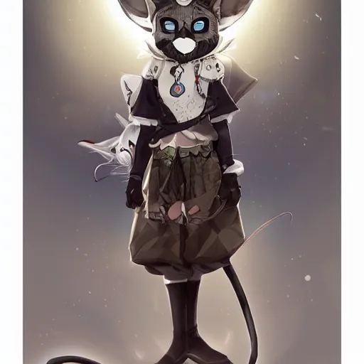 Image similar to masked boy with cat ears and tail wearing a skirt, fantasy artwork, award winning, hyper detailed, ghibli, very very very very very very very very very very very very very very very very very beautiful, studio lighting, artstation