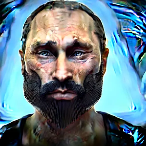 Prompt: Putin with beard, unreal engine, 4k