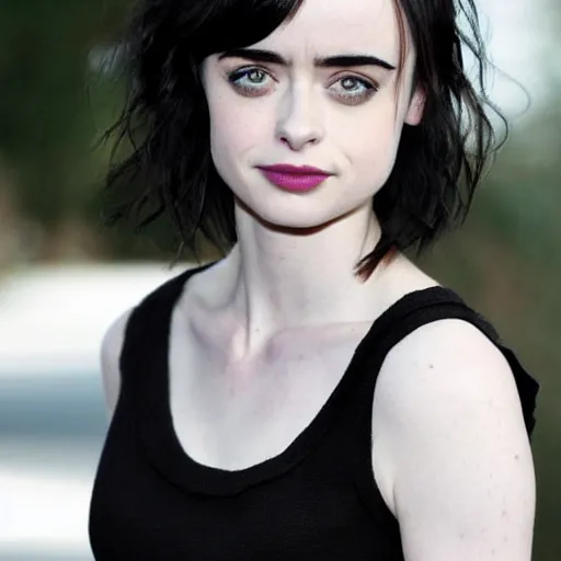 Image similar to a combination of Krysten Ritter and Maisie Williams