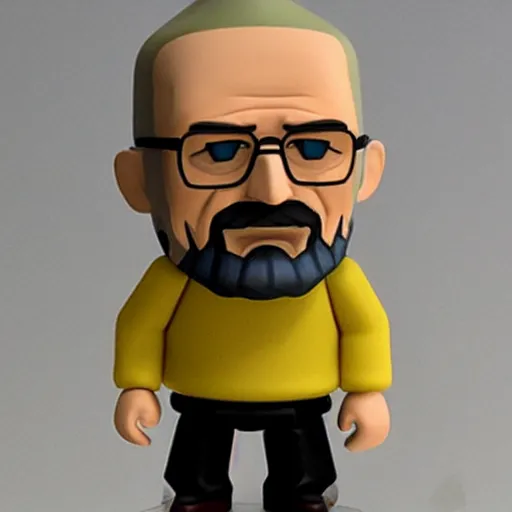 Prompt: walter white as a nendroid figurine