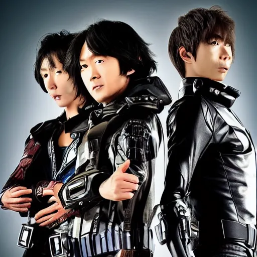 Image similar to Kamen rider black scene , movie from Japan, by toei company