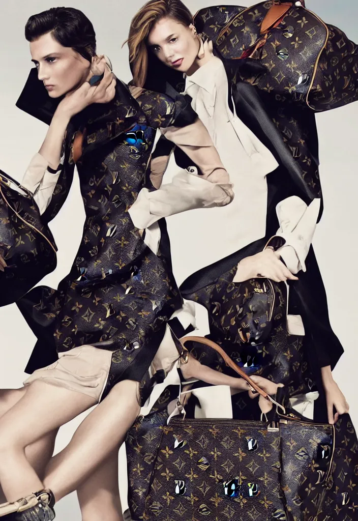 Image similar to Louis Vuitton advertising campaign.