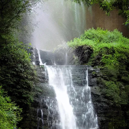 Image similar to a waterfall resembling a bride