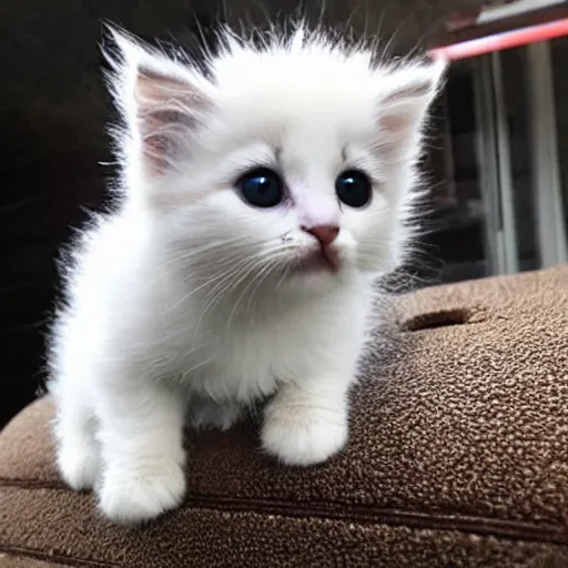 Image similar to smol fluffy cute kitten