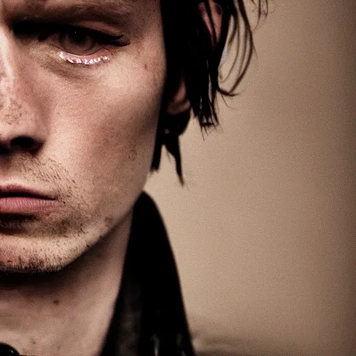 Image similar to 8k portrait photograph of Carter Manson. Dramatic.