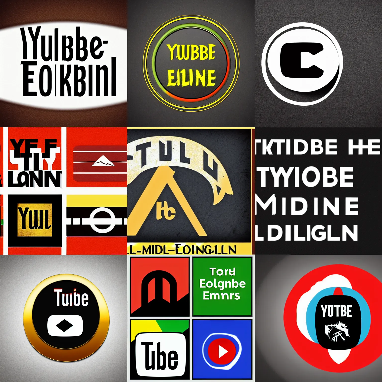 Prompt: Logo for YouTube channel about Middle-earth