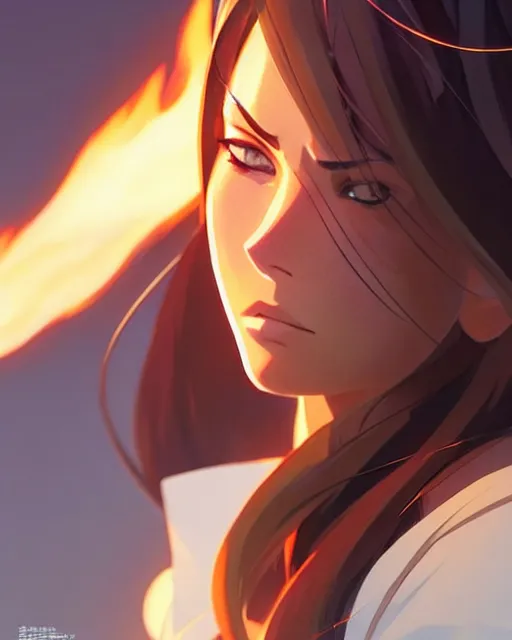 Image similar to azctec archer, megan fox, gemstone forehead, detailed perfect face, exquisite details, fire magic, mid view, design on a white background, by studio muti, greg rutkowski makoto shinkai takashi takeuchi studio ghibli