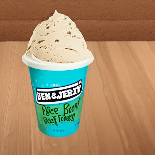 Image similar to ben and jerry's poop flavored ice cream pint