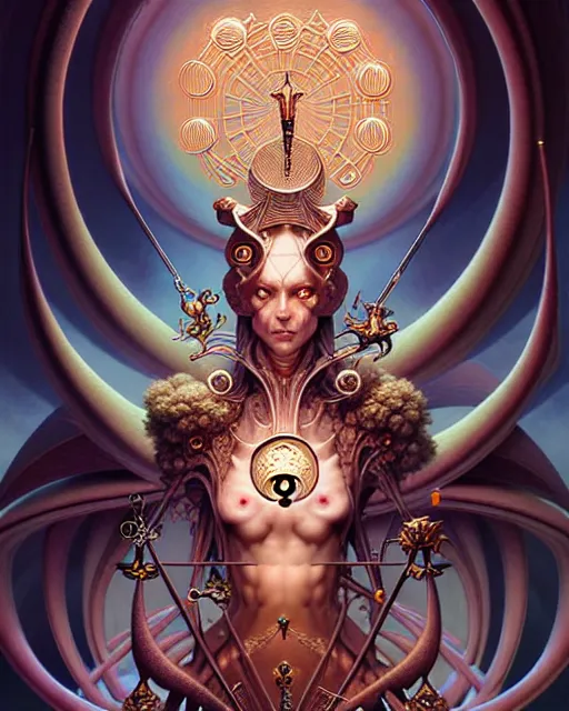 Image similar to judgement tarot card, fantasy character portrait made of fractals, ultra realistic, wide angle, intricate details, the fifth element artifacts, highly detailed by peter mohrbacher, hajime sorayama, wayne barlowe, boris vallejo, aaron horkey, gaston bussiere, craig mullins