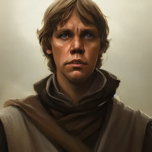 Image similar to portrait of a man by greg rutkowski, luke skywalker, star wars expanded universe, he is about 2 0 years old, highly detailed portrait, digital painting, artstation, concept art, smooth, sharp foccus ilustration, artstation hq