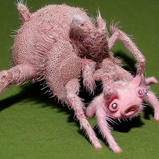 Image similar to spider pig chimera