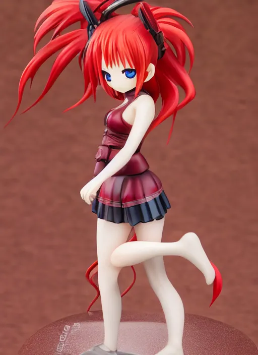 Image similar to 8 0 mm resin detailed miniature of a lovely red - hair anime girl, detailed product photo, product introduction photos, 4 k, full body