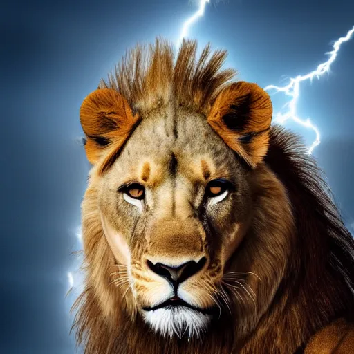 Image similar to girl riding a lion, extremely detailed, high quality, 4 k, cinematic, dramatic lightning, photo realistic, beautiful face, highly detailed face