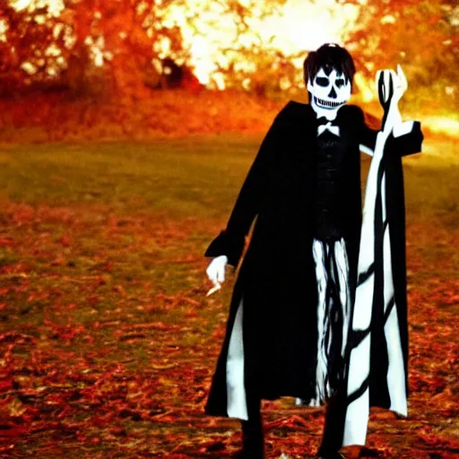 Image similar to Cillian Murphy as Jack the Pumpkin King