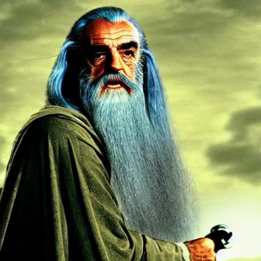 Image similar to sean connery as gandalf in the lord of the rings