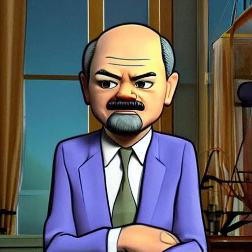 Image similar to vladimir lenin as a pixar character