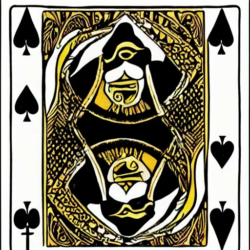 Image similar to nightmarish king of spades