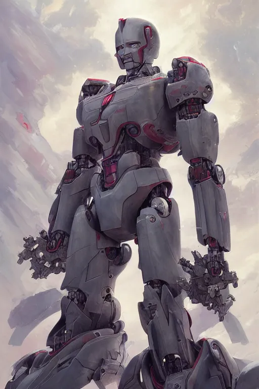 Image similar to portrait of joe biden as super mecha anime robot, joe biden, joe biden, joe biden, intricate, highly detailed, smooth, artstation, digital illustration by ruan jia and mandy jurgens and artgerm and wayne barlowe and greg rutkowski and zdislav beksinski