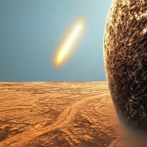 Image similar to meteor hitting earth