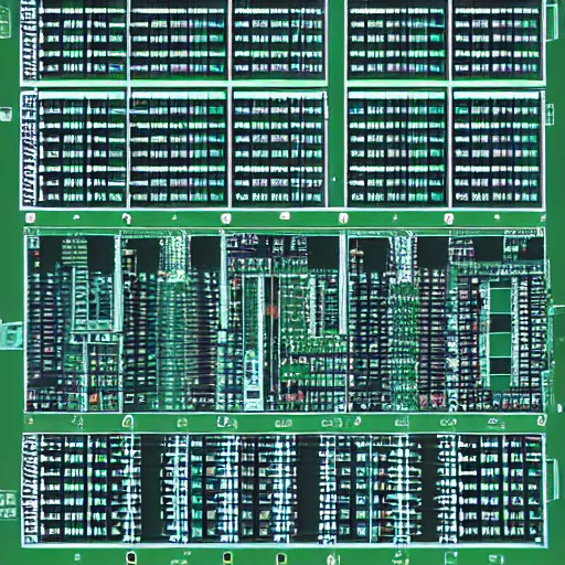 Image similar to a detailed gerber file for a pcb from a teleportation machine