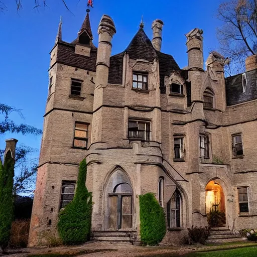 Prompt: airbnb listing for creepy haunted castle