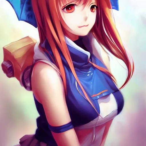 Prompt: anime portrait of Nami as an anime girl by Stanley Artgerm Lau, WLOP, Rossdraws, James Jean, Andrei Riabovitchev, Marc Simonetti, and Sakimichan, trending on artstation