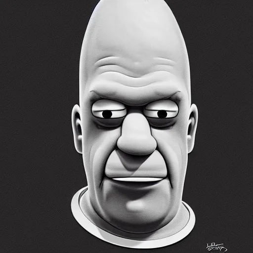 Prompt: photorealistic homer simpson