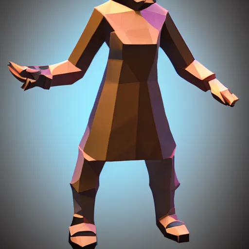 Image similar to low poly videogame character