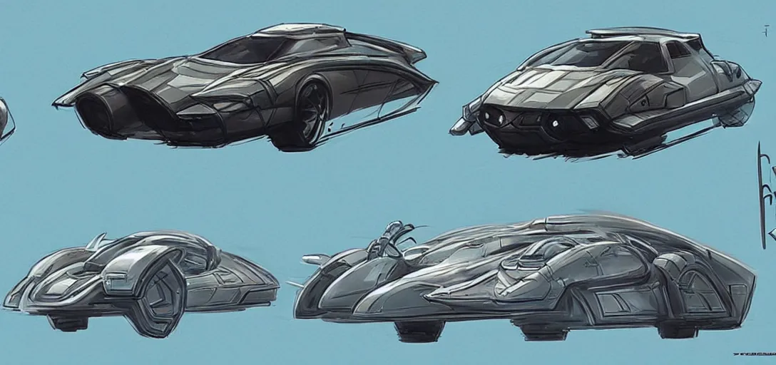 Image similar to Retro Futuristic Vehicles Concept Art