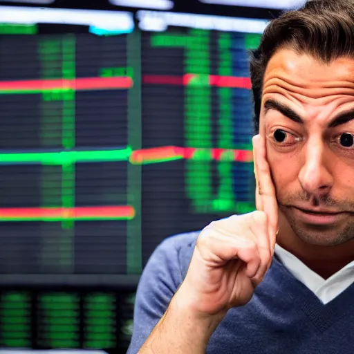 Image similar to the face of a day trader who just lost it all