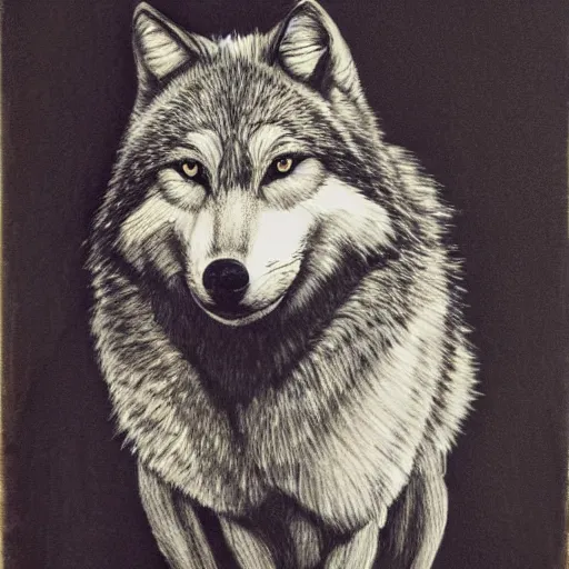 Image similar to portrait of the wolf detective