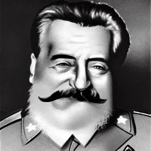 Prompt: stalin as a teletubby