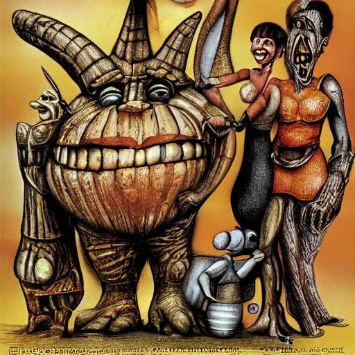 Image similar to the flintstones by h. r. giger