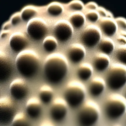 Image similar to close up photo of fungal cultures under the microscope, smooth, sharp focus, unreal engine 5, bokeh, hyperrealism, vray