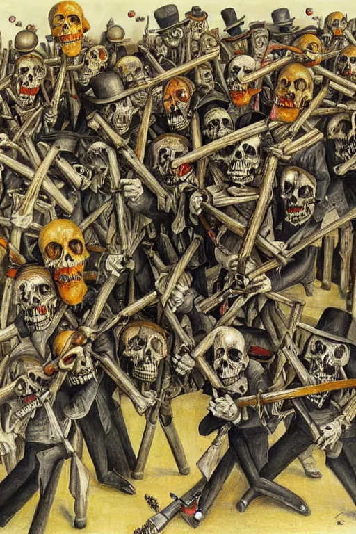 Image similar to death row, highly detailed painting by otto dix