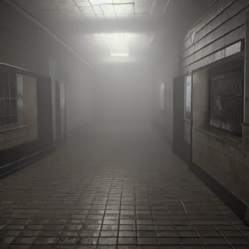 Prompt: a modern silent hill remake, raytracing, 4 k