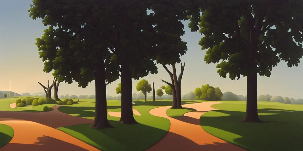 Prompt: storm, summer evening, kenton nelson