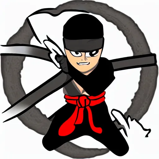 Image similar to cartoon ninja,