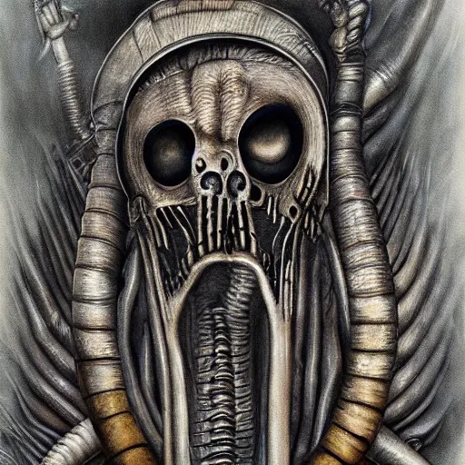 Image similar to giger, trending on deviantart