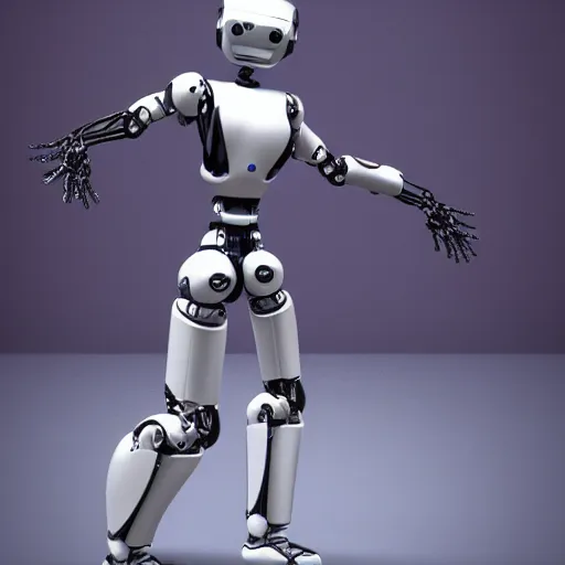 Prompt: a dancing robot. vray. artstatiom