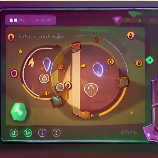 Image similar to stylized game ui, detailed, high quality