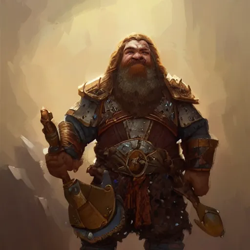 Prompt: a detailed portrait of a dwarf warrior with an iron armor, by justin gerard and greg rutkowski, digital art, realistic painting, dnd, character design, trending on artstation