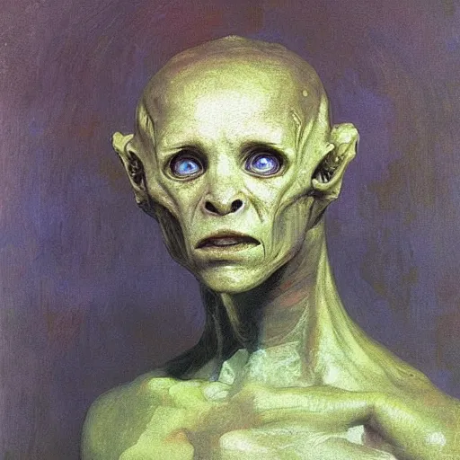 Image similar to alien by ilya repin