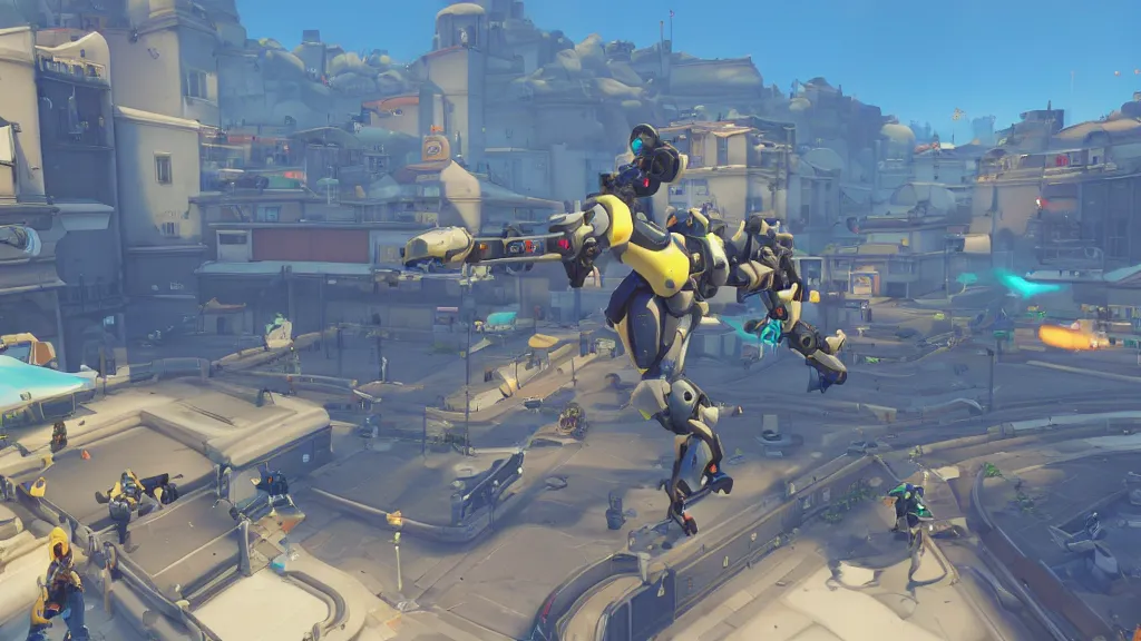 Image similar to Screenshot from Overwatch, in Marseille