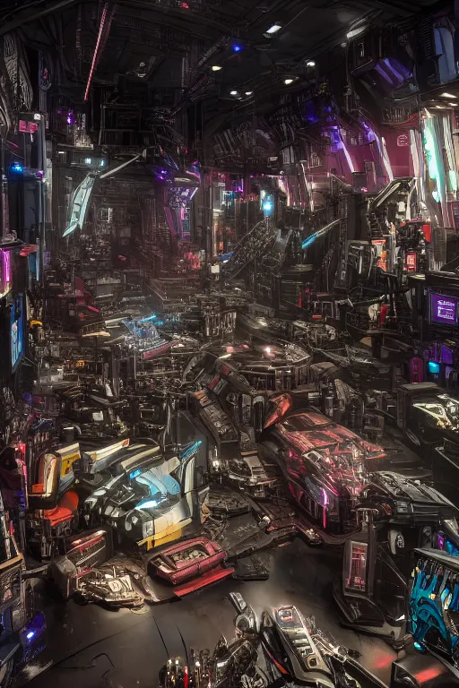 Image similar to Cybertron, inside of a Hot Topic store for goth Decepticons, Transformers, concept art, accurate perspective, cinematography by Wes Anderson, 4k octane render, photorealistic , cinematic lighting, Artstation