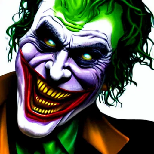 Prompt: the joker is crying, photorealistic, highres