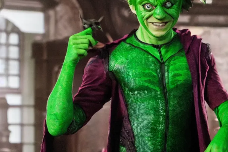 Prompt: Rupert Grint as The Green Goblin