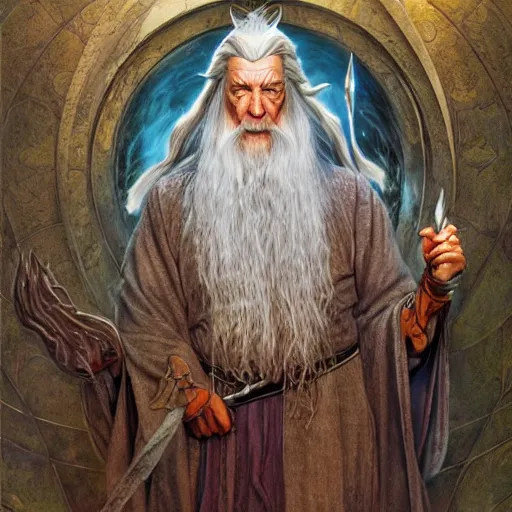 Image similar to Gandalf the Grey, by Mark Brooks, Donato Giancola, Victor Nizovtsev, Scarlett Hooft Graafland, Chris Moore