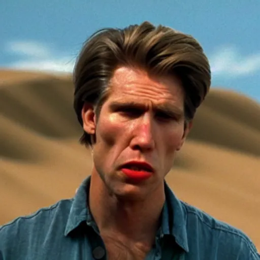 Prompt: Live Action Still of Jerma in Raising Arizona, real life, hyperrealistic, ultra realistic, realistic, highly detailed, epic, HD quality, 8k resolution, body and headshot, film still