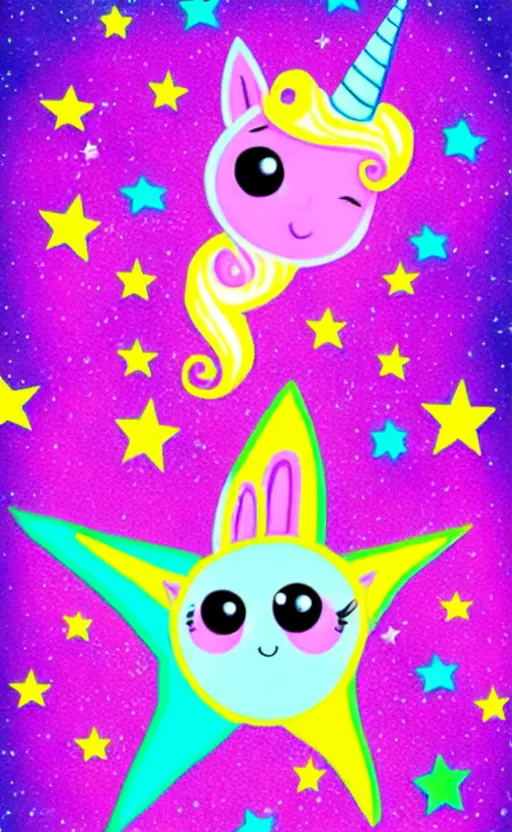 Image similar to 🦄🚀💕👽 star